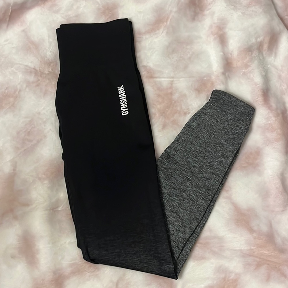 black/grey ombré gymshark leggings